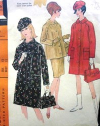 8462 66 COAT,JACKET, SKIRT,PEAK HAT,PURSE PATTERN 12